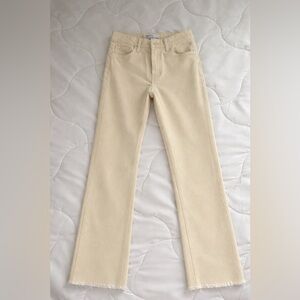 Bershka Cream Flare Jeans